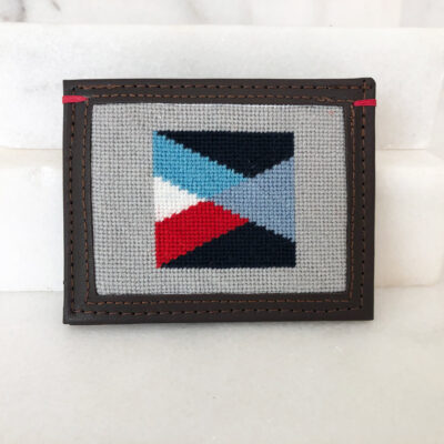 A cross stitch pattern of an abstract design.